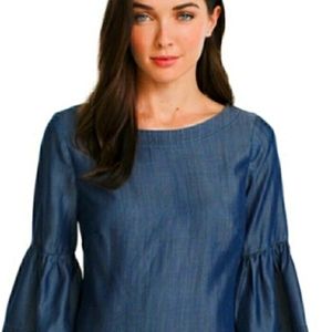 White House Black Market Emma Chambray Shirt